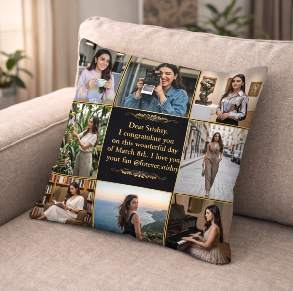 Best personalized cushion pillow gift Rajasthan Sheoganj